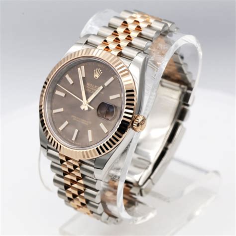 rolex datejust jubilee gold chocolate|rolex datejust 31 gold price.